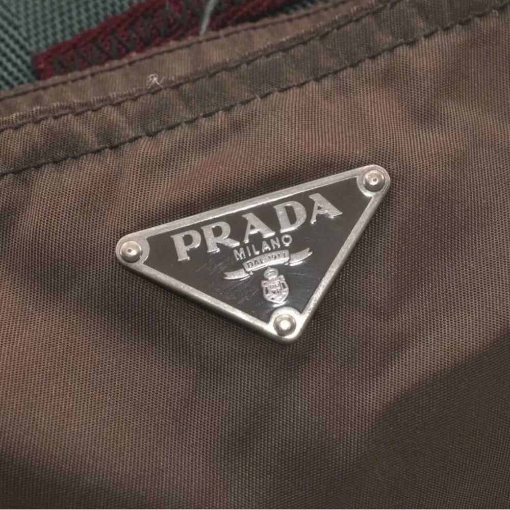 Prada Nylon Tessuto Robot Tote Bag/Shoulder Bag Olive Green | Women’s | Used |